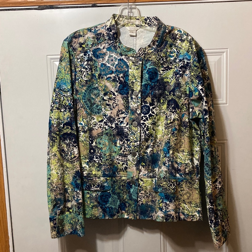 Christopher & Banks Colorful Patterned Jacket XL